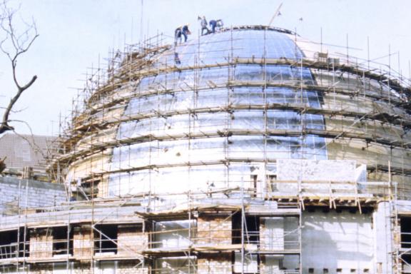 Construction site of the planetarium in 1986 © SPB / Photo: R. Lück
